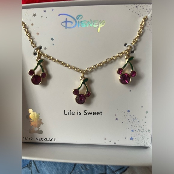 Disney Cherry Charm Necklace, Minnie mouse necklace,women’s necklace. - Picture 13 of 16